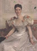 Adolphe William Bouguereau Portrait of Madame la Comtesse de Cambaceres (mk26) oil painting on canvas